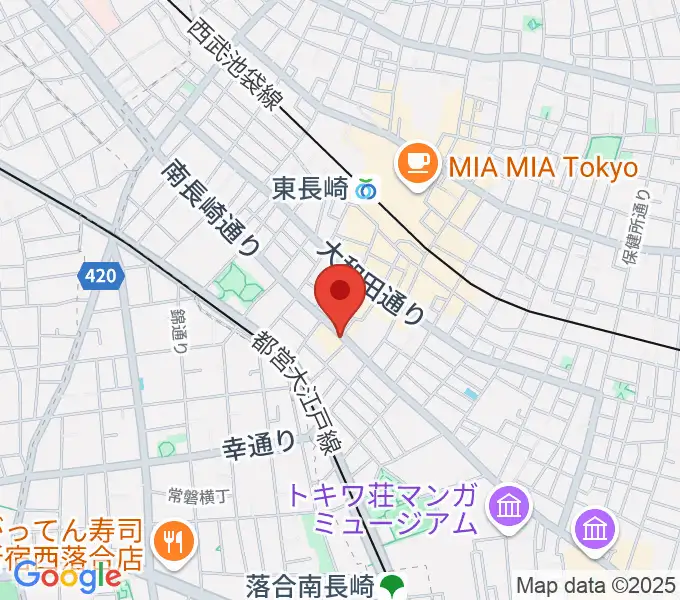 一音会 ひびきホールの地図