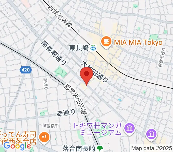一音会 ひびきホールの地図
