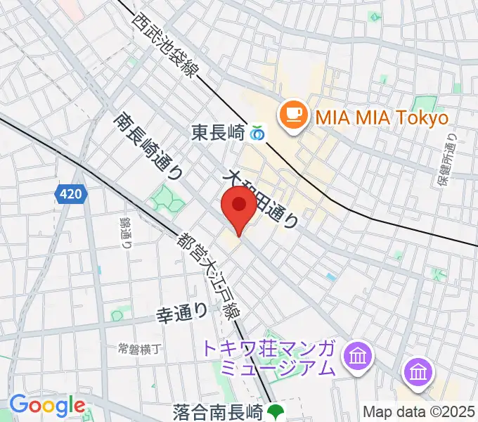 一音会 ひびきホールの地図