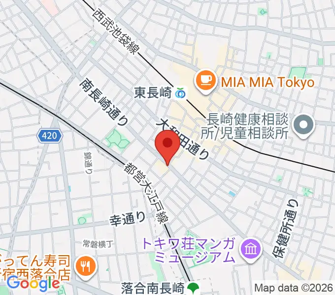 一音会 ひびきホールの地図