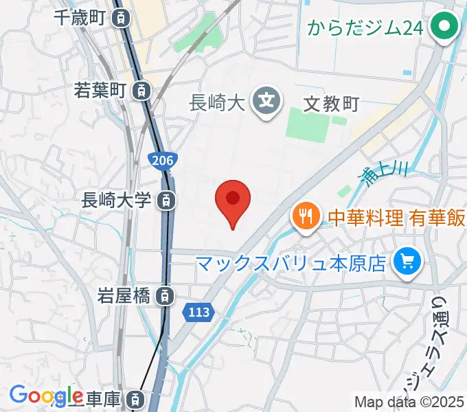 十八親和ホール・長崎創楽堂の地図