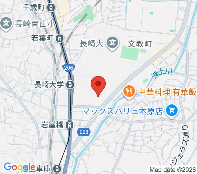 十八親和ホール・長崎創楽堂の地図