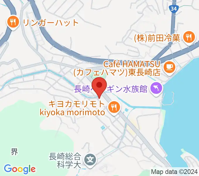 クボタホールの地図