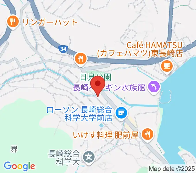 クボタホールの地図