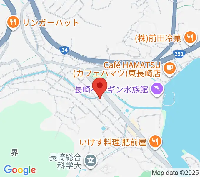 クボタホールの地図