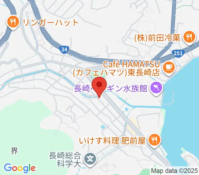 クボタホールの地図