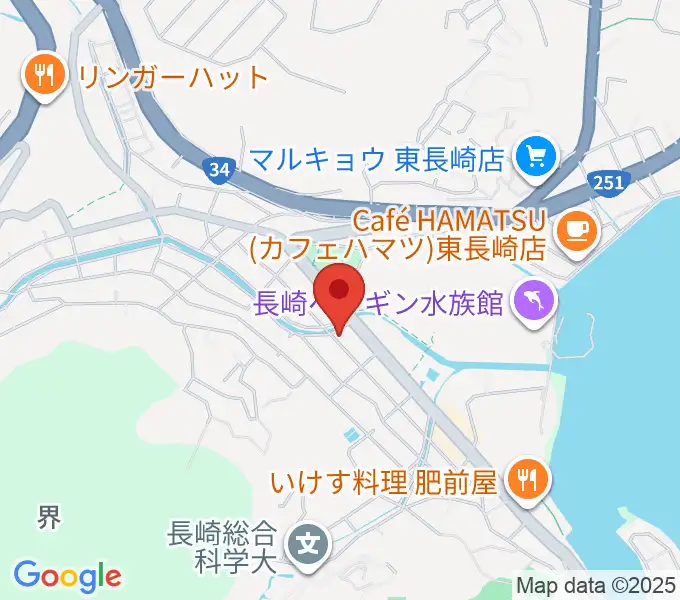 クボタホールの地図