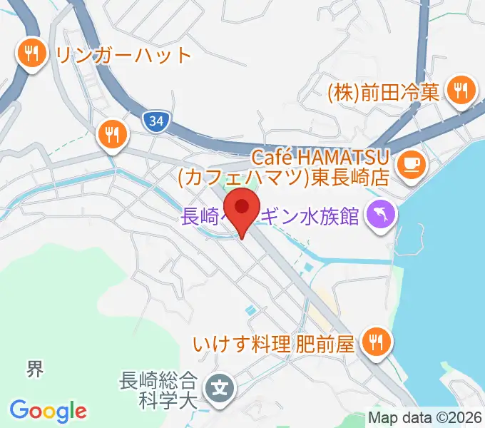 クボタホールの地図