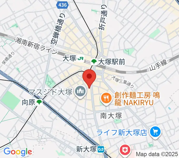 大塚Welcome backの地図