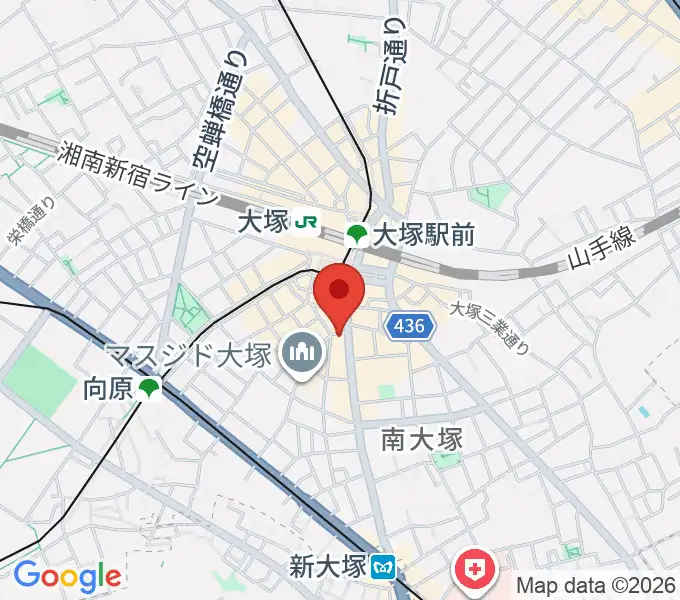 大塚Welcome backの地図