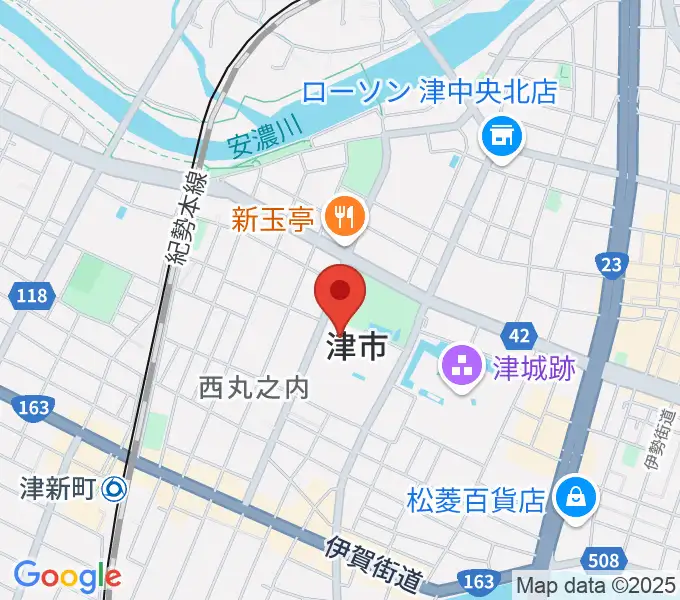 津リージョンプラザの地図
