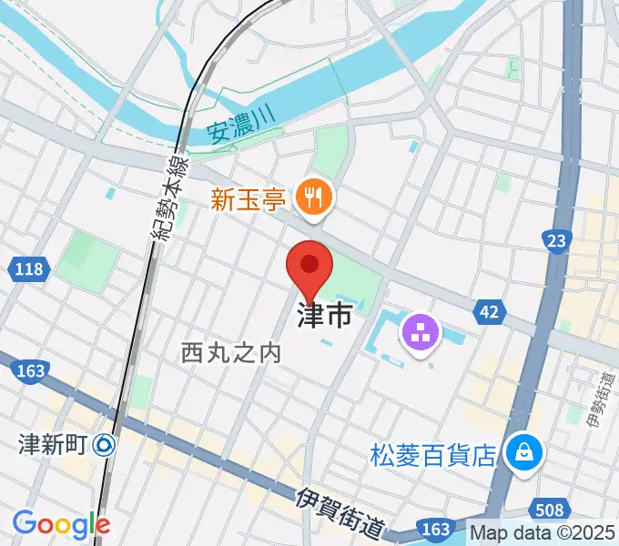 津リージョンプラザの地図
