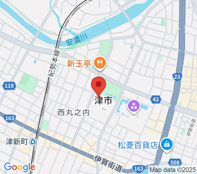 津リージョンプラザの地図