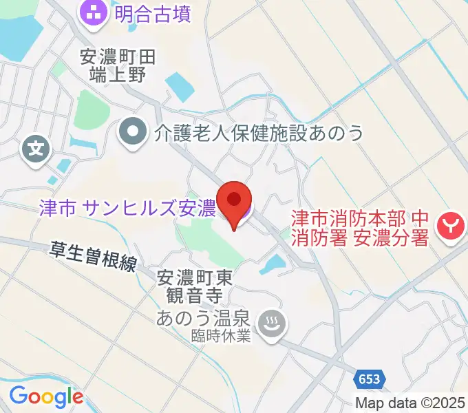 サンヒルズ安濃の地図