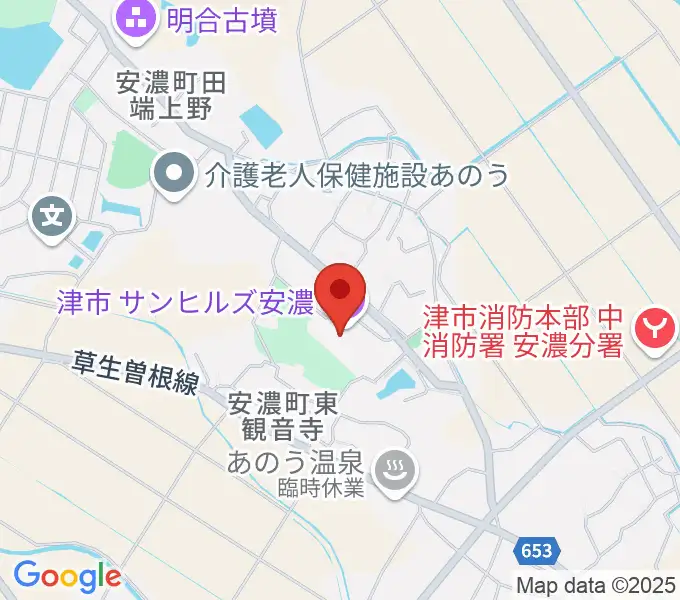 サンヒルズ安濃の地図