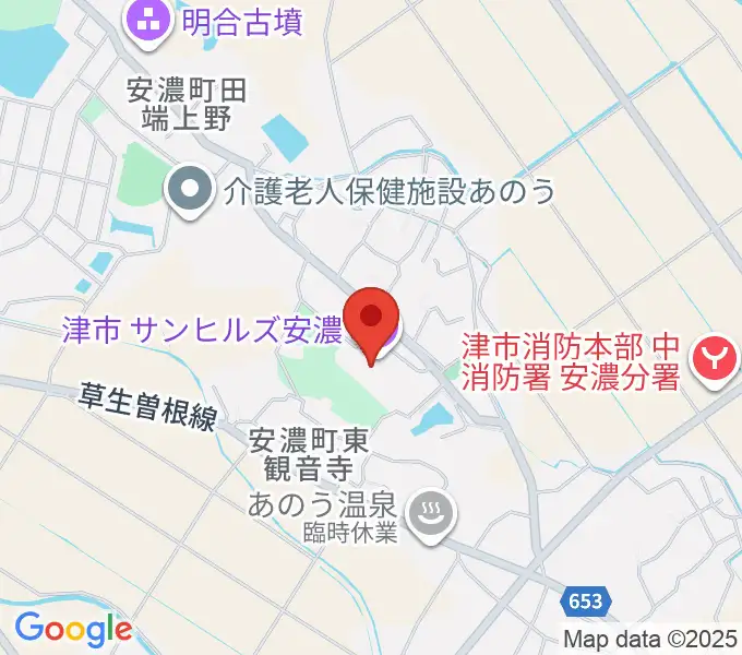 サンヒルズ安濃の地図
