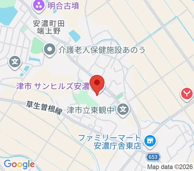 サンヒルズ安濃の地図