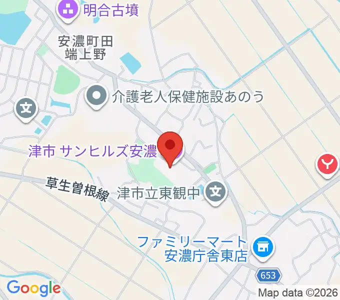 サンヒルズ安濃の地図