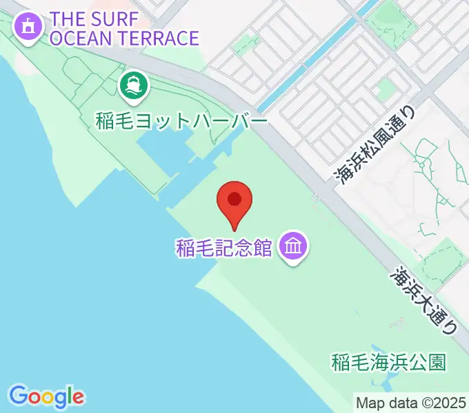 稲毛海浜公園 野外音楽堂の地図