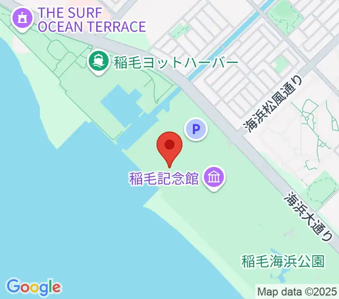 稲毛海浜公園 野外音楽堂の地図