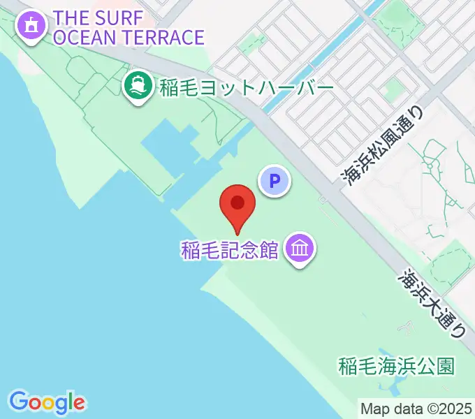 稲毛海浜公園 野外音楽堂の地図