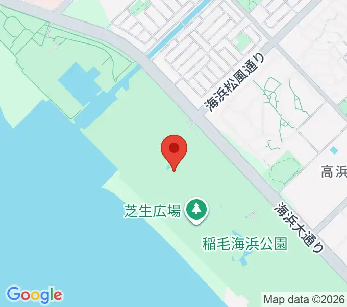稲毛記念館の地図