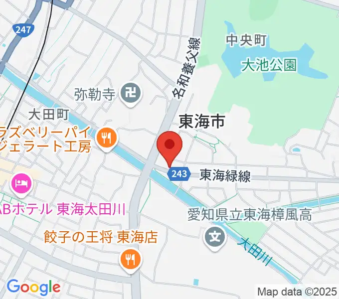 (株)マツイシ楽器店 大田川センターの地図