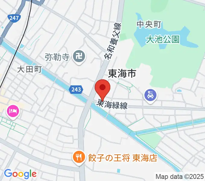 (株)マツイシ楽器店 大田川センターの地図