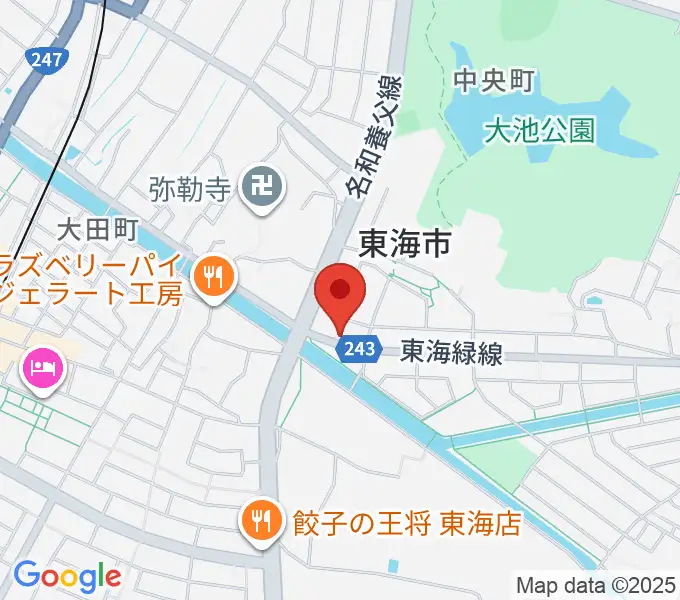 (株)マツイシ楽器店 大田川センターの地図