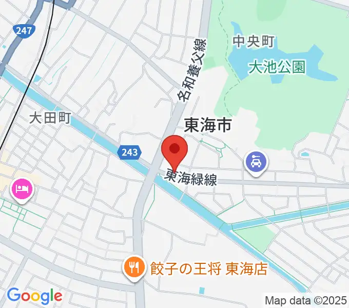 マツイシ楽器店 大田川センターの地図