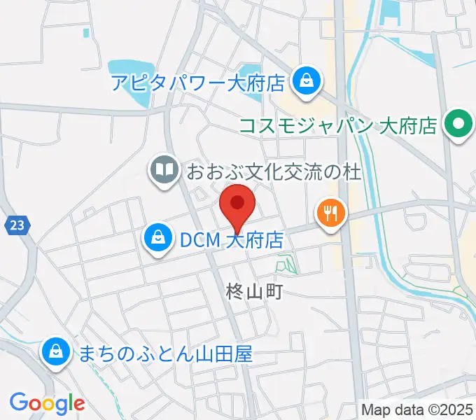 ミュージックガーデン大府の地図
