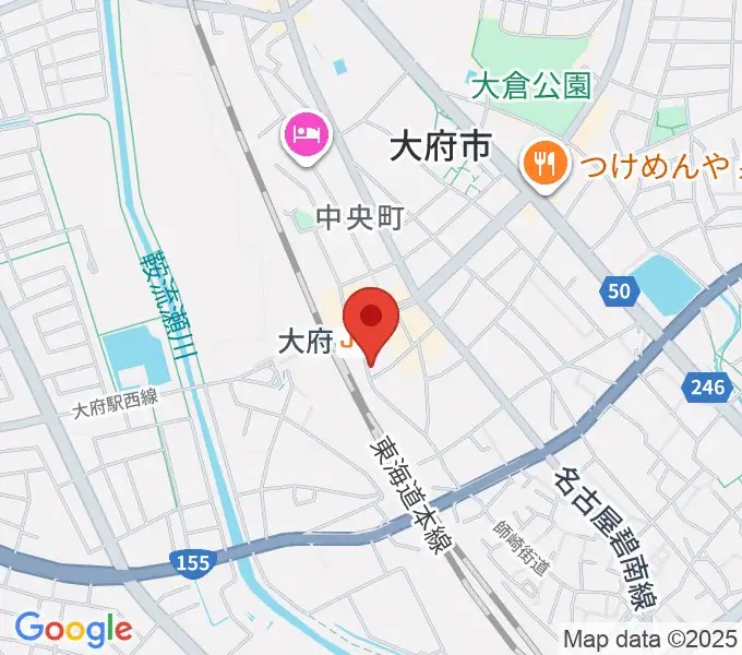 楽器晴海堂 大府ミュージックセンターの地図
