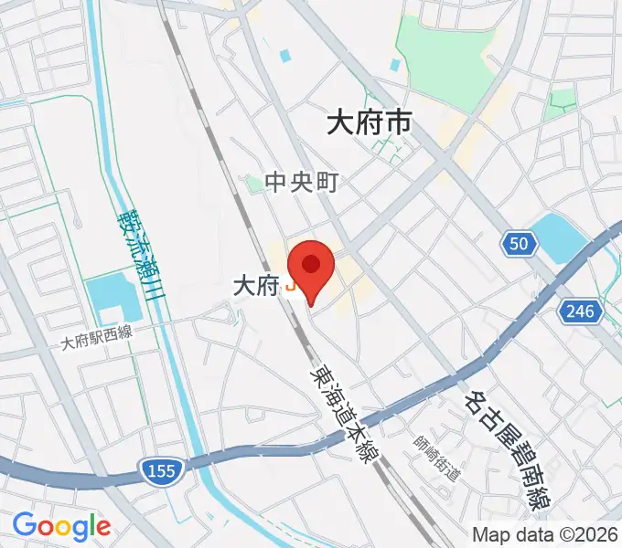 楽器晴海堂 大府ミュージックセンターの地図