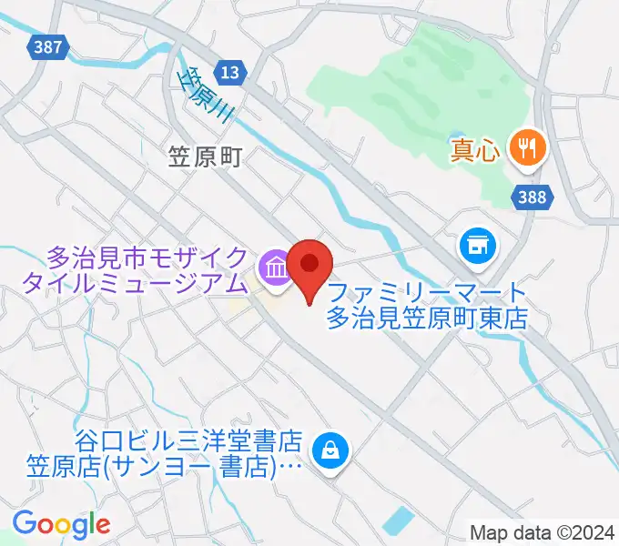 多治見市笹原交流センターの地図