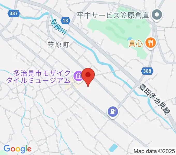 多治見市笹原交流センターの地図