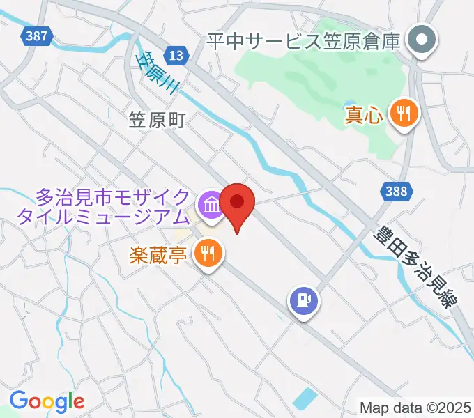 多治見市笹原交流センターの地図