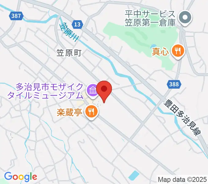 多治見市笹原交流センターの地図