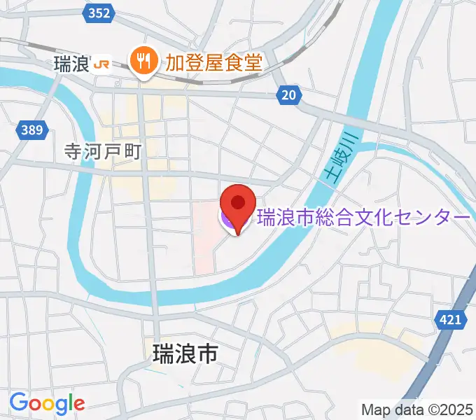 瑞浪市総合文化センターの地図