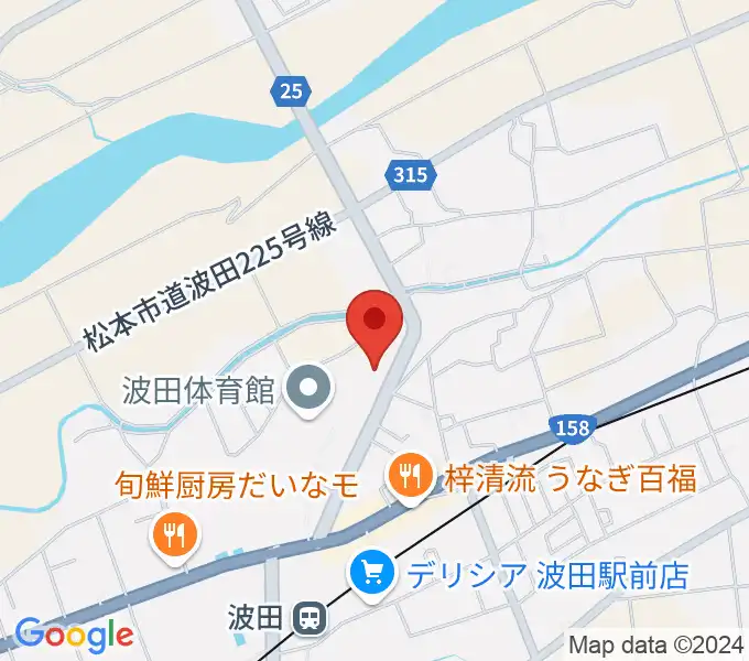 松本市波田文化センター アクトホールの地図