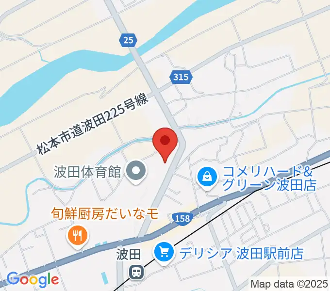 松本市波田文化センター アクトホールの地図