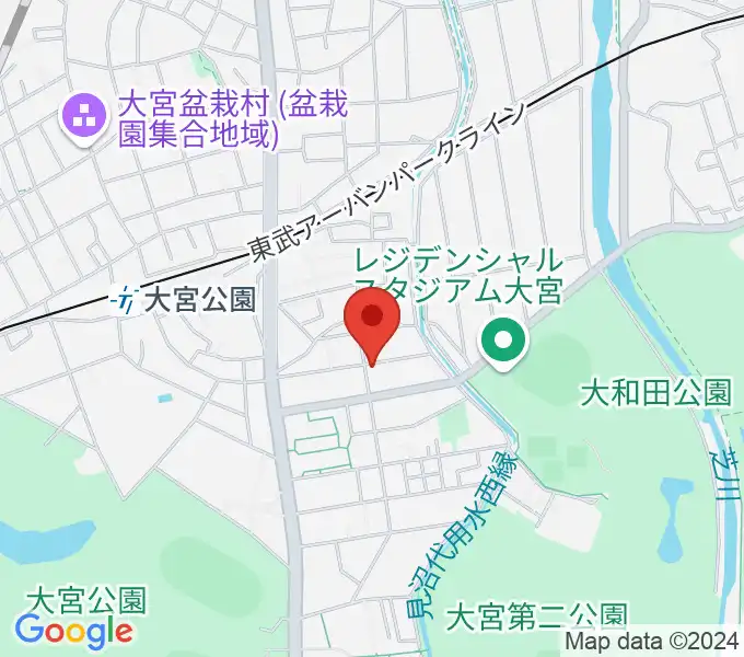 バッハアカデミーの地図