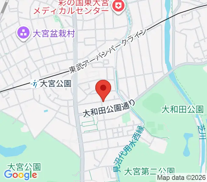 バッハアカデミーの地図