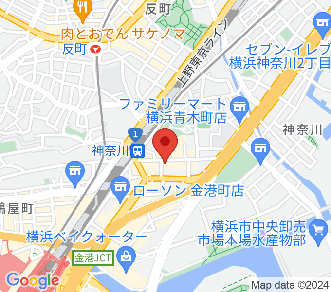 ラフィネ横浜ピアノスタジオの場所