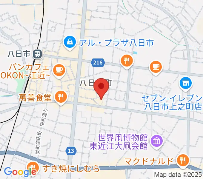 太子ホールの地図