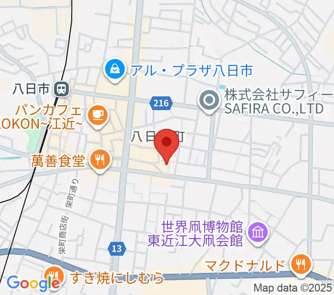 太子ホールの地図