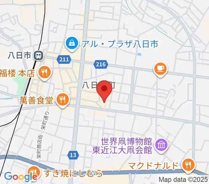 太子ホールの地図