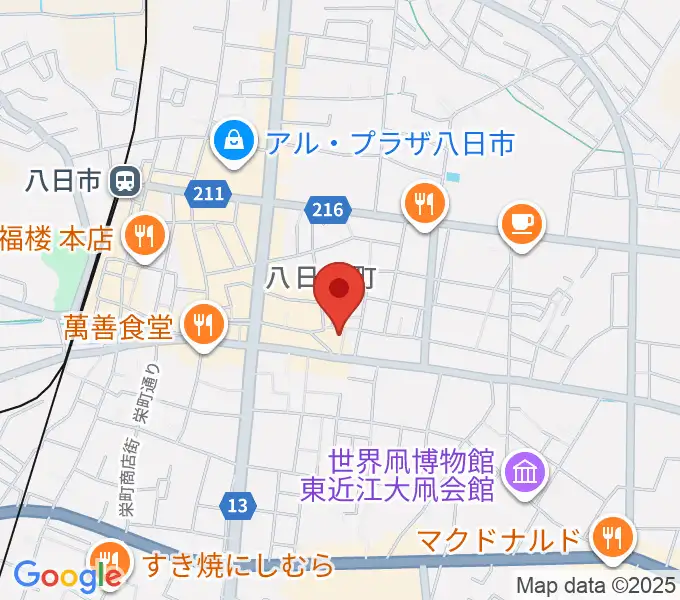 太子ホールの地図