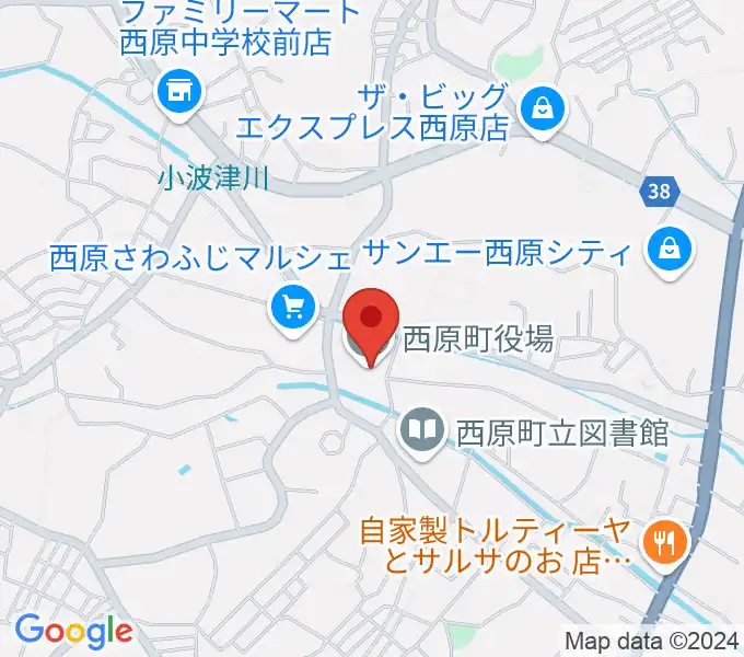 西原町町民交流センター・さわふじ未来ホールの地図