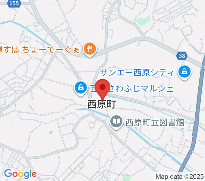 西原町町民交流センターさわふじ未来ホールの地図