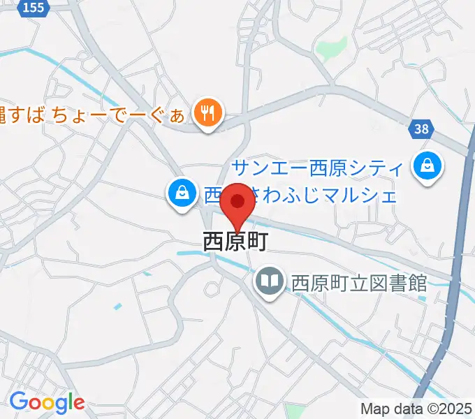 西原町町民交流センターさわふじ未来ホールの地図